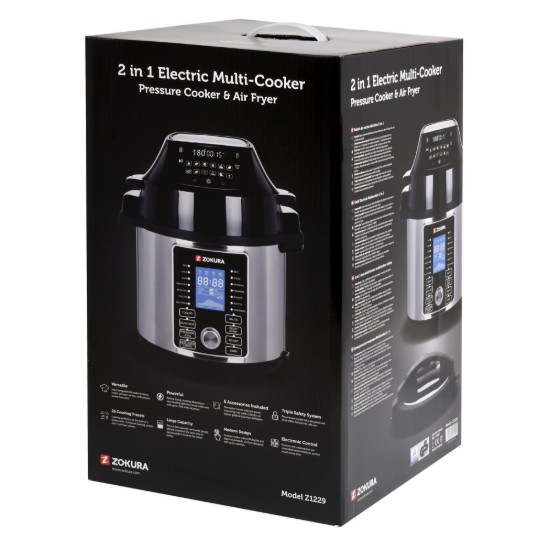 2-in-1 multifunctionele elektrische snelkookpan, 5,6 L, 1500 W - Zokura