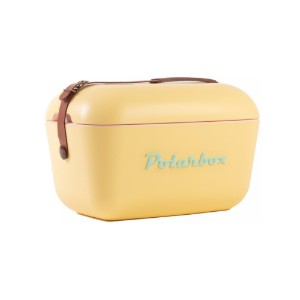 Frigobox 12L, "Classic", colore "Yellow - Cyan" - Polarbox