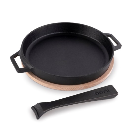 Cast iron frying pan, with removable handle, 25 cm, "SKILLET" model - Ooni