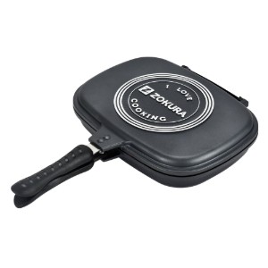 Padella doppia antiaderente, alluminio, 32 cm - Zokura