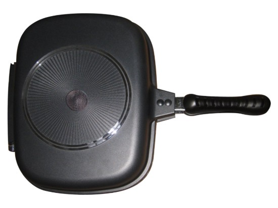 Non-stick dubbel stekpanna, aluminium, 32 cm - Zokura