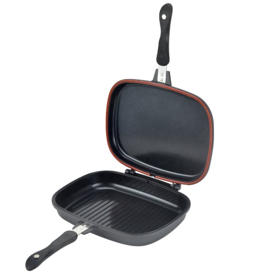 Non-stick dubbel stekpanna, aluminium, 32 cm - Zokura