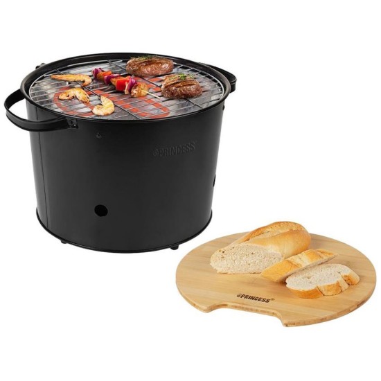 Portable hybrid barbecue, 1400W - Princess brand