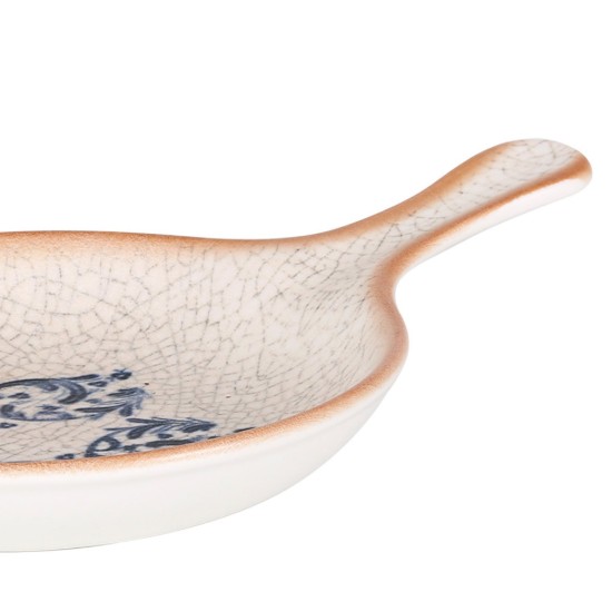 Tarjoilulautanen, kahvalla, posliinilla, 16 cm, "Laudum" - Bonna