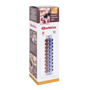 Supporto per 40 capsule di caffè Nespresso - marchio Quttin