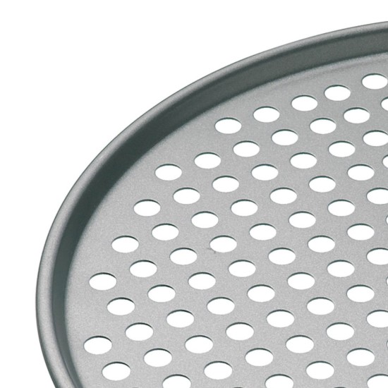 Pizzaplaat, geperforeerd, 33 cm, staal - van Kitchen Craft