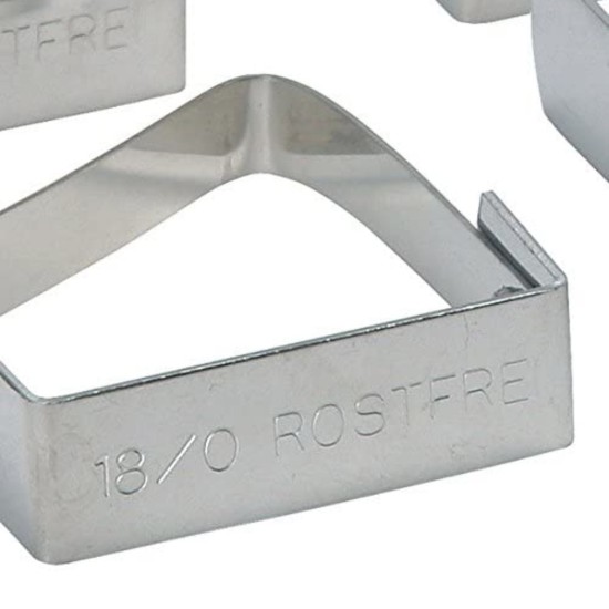 Set of 4 table clips, stainless steel - by Kitchen Craft