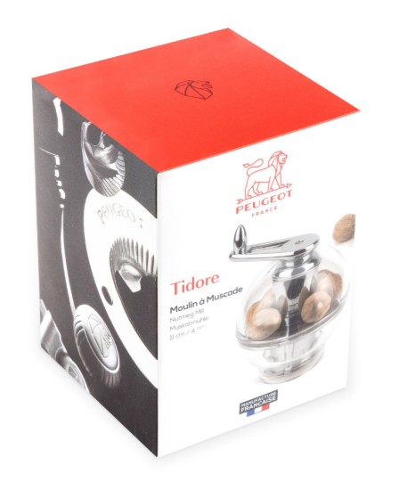 Nutmeg grinder, 11 cm, transparent - Peugeot