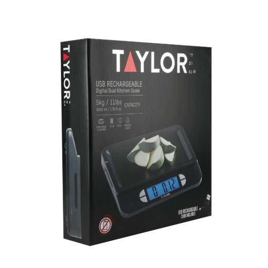 Bilancia da cucina ricaricabile, 5 kg, "Taylor Pro" - Kitchen Craft