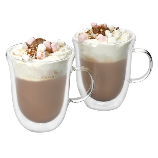 Set di 2 tazze per cioccolata calda, vetro resistente al calore, 350ml - marca La Cafetiere