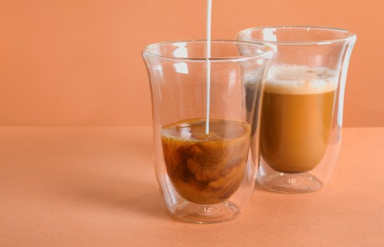 Set van 2 latte glazen, hittebestendig glas, 300ml - merk La Cafetiere