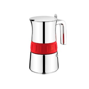 Caffettiera, acciaio inox, 300 ml, "Elegance", Rosso – BRA