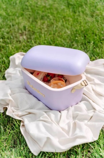 Scatola di raffreddamento, 12L, "Pop", Lilac - Yellow - Polarbox