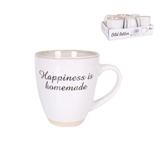 Tazza in porcellana, 450 ml, "Old Letter" - Viejo Valle
