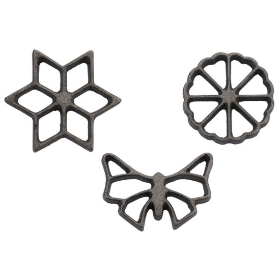 Utensile con 3 stampi per decorare cialde - Westmark