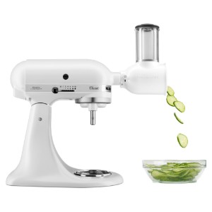 Segisti kaussiga, 4,3L, koos viilutaja tarvikuga, Classic, Matte White - KitchenAid