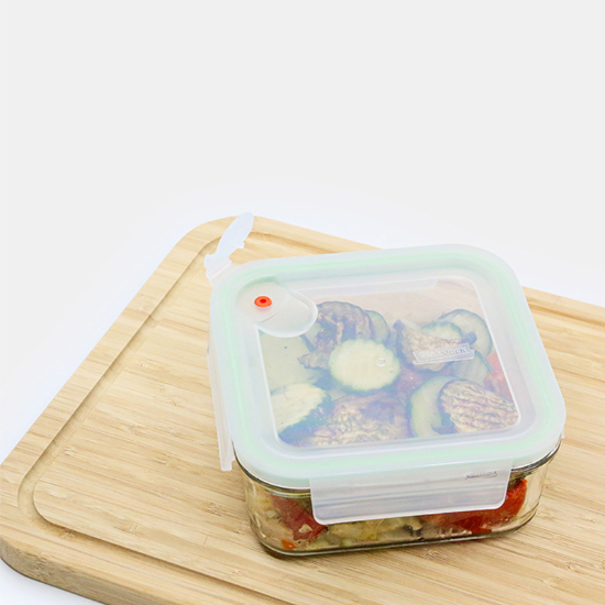 8-piece food container set, glass - Glasslock