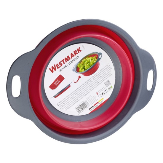Foldable strainer, plastic, 18.5cm, "Mini", Red - Westmark brand