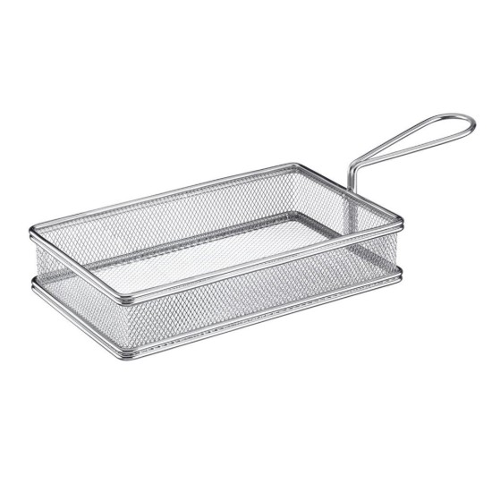 Cesto de servir retangular, aço inoxidável, 21,5 × 9,5 cm - Westmark