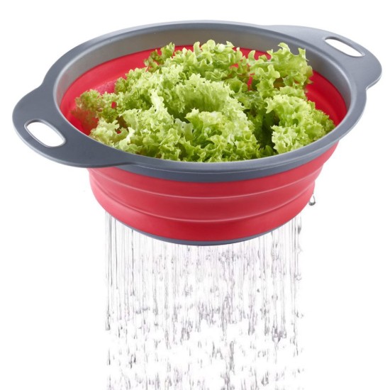 Foldable strainer, plastic, 18.5cm, "Mini", Red - Westmark brand