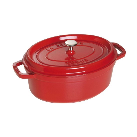 Ovale Cocotte kookpot, gietijzer, 29 cm/4,2L, Cherry - Staub