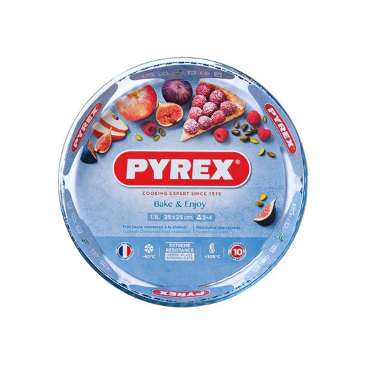 Taartvorm, van hittebestendig glas, 25 cm – Pyrex