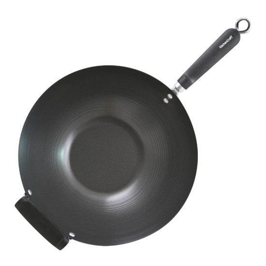 Tigaie wok, 35,5 cm, otel carbon - Kitchen Craft
