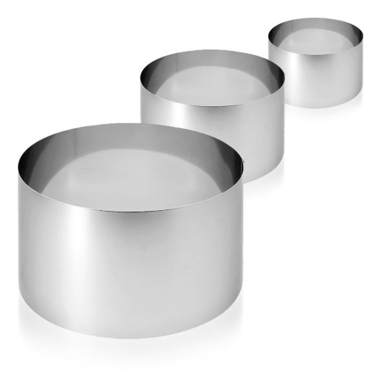 Hoge rand ring voor brood, 16 cm, roestvrij staal - merk "de Buyer"