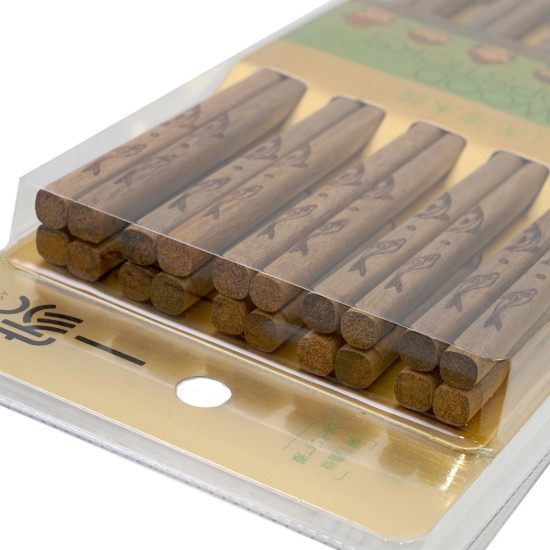 Set Chinese eetstokjes, 10 paar, ijzerhout - Yesjoy