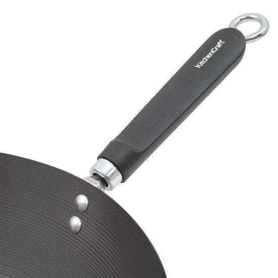 Tigaie wok, 35,5 cm, otel carbon - Kitchen Craft