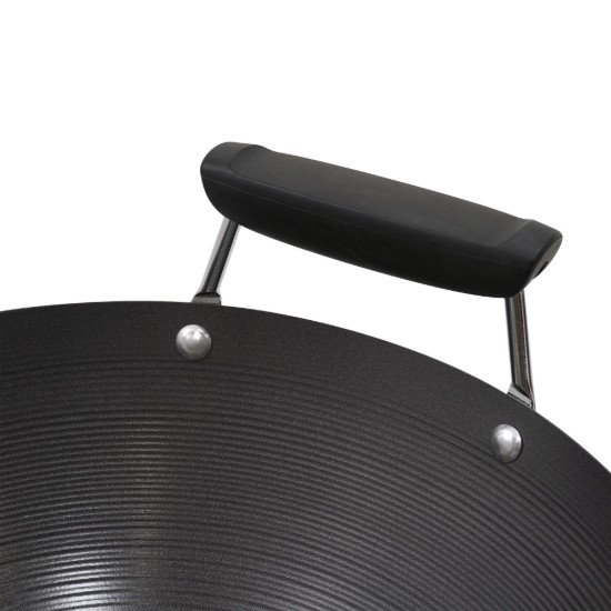 Tigaie wok, 35,5 cm, otel carbon - Kitchen Craft