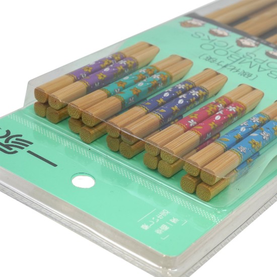 Set Chinese eetstokjes, 10 paar, bamboe - Yesjoy