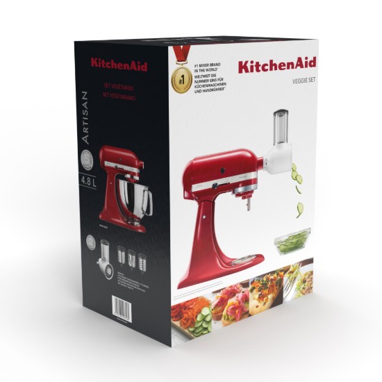 Vippeblander, 4,8L, Model 125, med skæreudstyr, Empire Red - KitchenAid