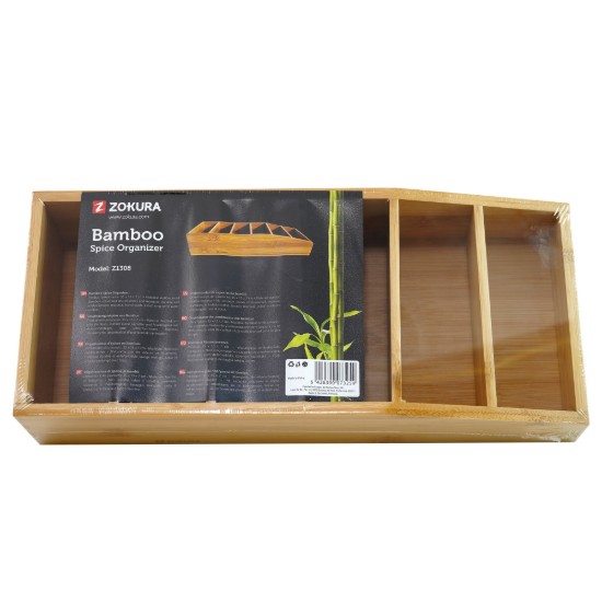 Organizzatore di spezie, realizzato in bambù - Zokura