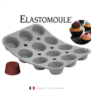 Stampo in silicone per 12 mini muffin, 23,5 x 17,5 cm - marca "de Buyer"