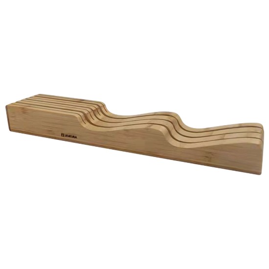 Houder voor messen, gemaakt van bamboe, 42,5 × 9,8 cm - Zokura