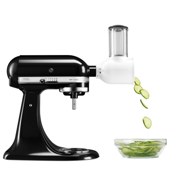 Miscelatore a testa inclinata, modello 125, 4,8 l, con accessorio affettatrice, Onyx Black - KitchenAid