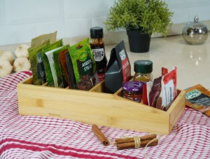 Organizzatore di spezie, realizzato in bambù - Zokura