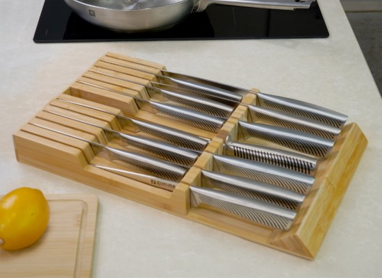 Portaoggetti per coltelli, in bambù, 42,5 × 24,5 cm - Zokura
