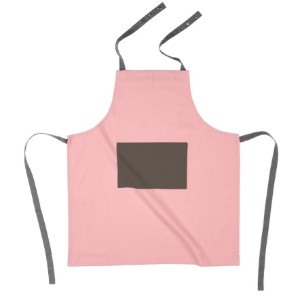 Kitchen apron, cotton, 74 x 85 cm, 'Soft Pink' - Tiseco