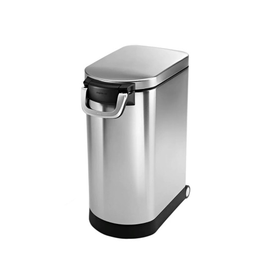 Pet food bin, stainless steel, 30 L - simplehuman