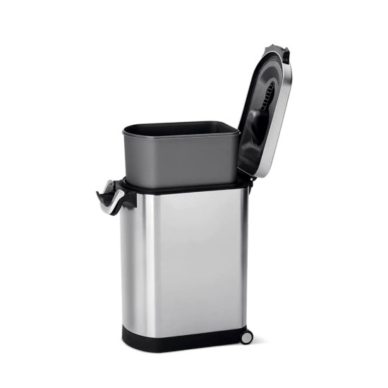 Pet food bin, stainless steel, 30 L - simplehuman
