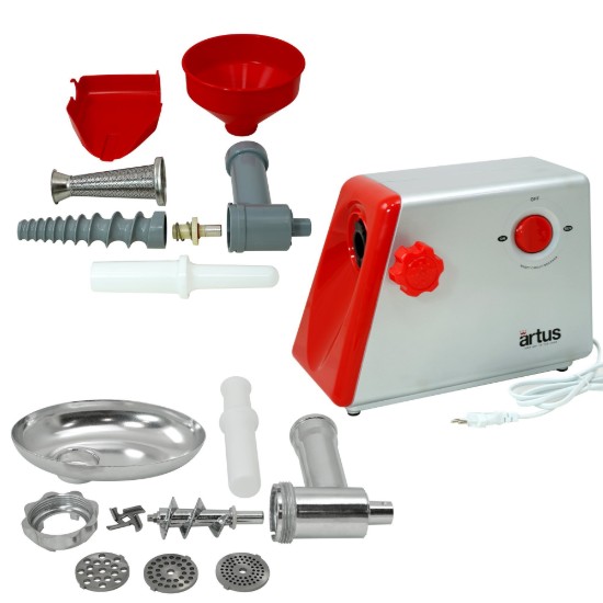 Elektrische tomatenpersset, met vleeshakaccessoire, "Artus", 550W – Cibustek