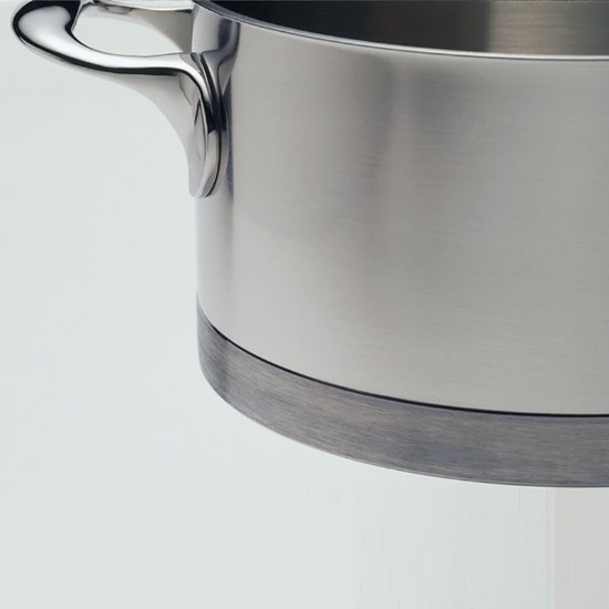 Casseruola con coperchio, 22 cm / 4 l, gamma Atlantis, acciaio inox - Demeyere