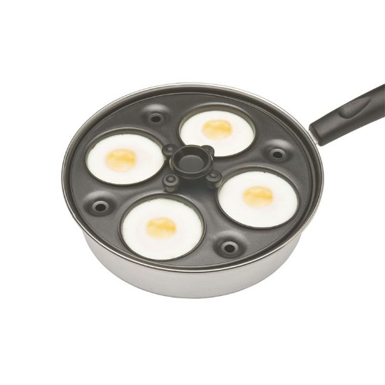 Frying pan for Benedict eggs, with lid, 21 cm - made by Kitchen Craft