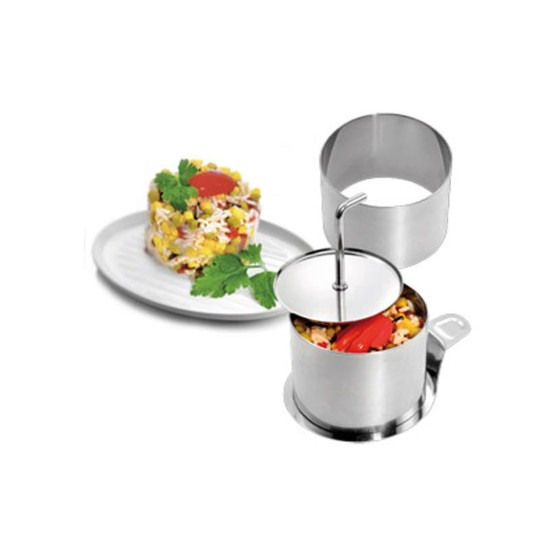 Set van 4 ronde rvs mallen, 7,5 cm - Westmark