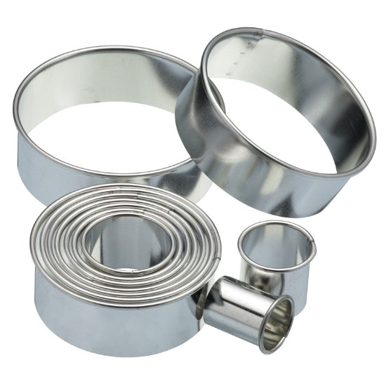 Set di 11 forme per tagliare la pasta per torte, 10 cm, metallo - di Kitchen Craft