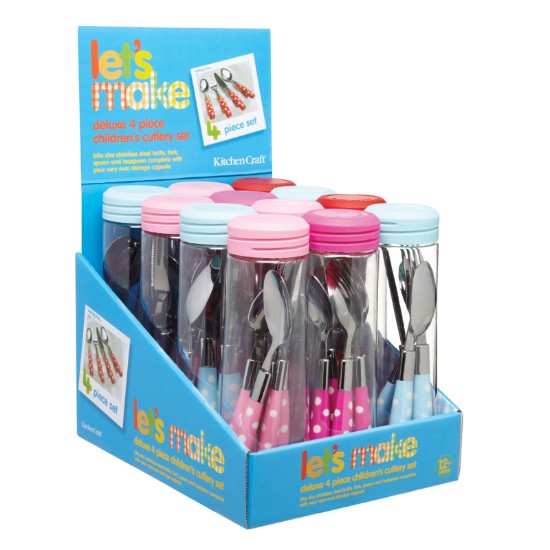 Set van 4 bestek voor kinderen - Kitchen Craft