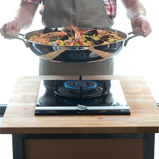 Paella frying pan, 3-ply, stainless steel, 46 cm, "Specialties" - Demeyere