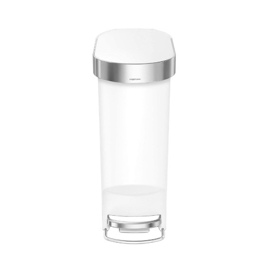 Afvalbak ''Slim'', met pedaal, 40 L, kunststof, White - simplehuman